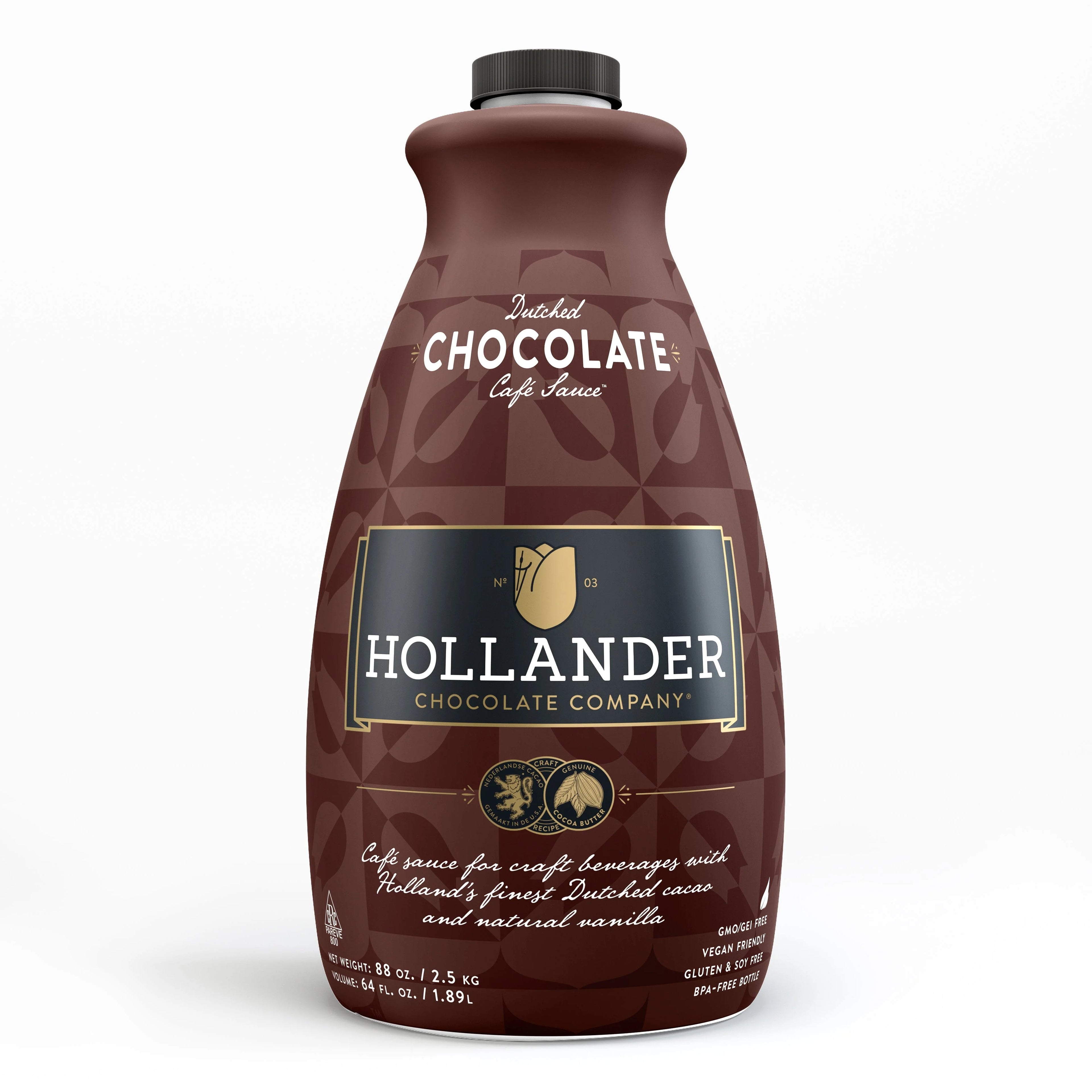Hollander Chocolate Sweet Ground Dutched Chocolate Sauce